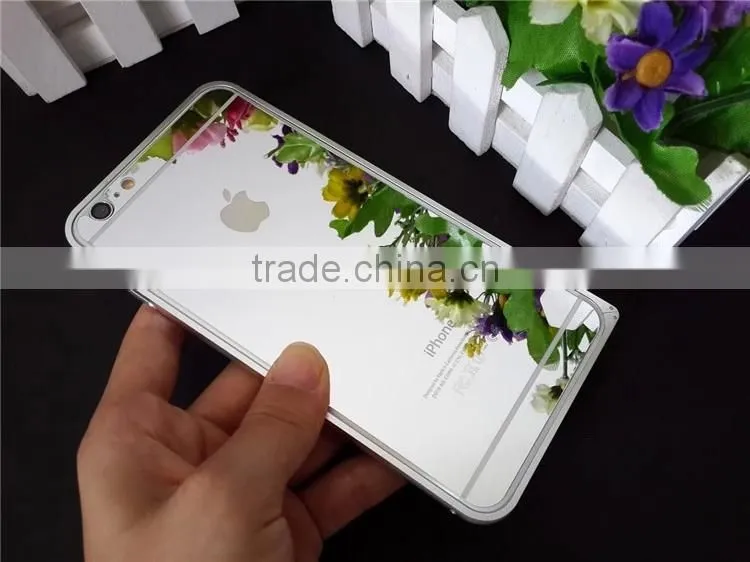 Christmas promotion Colorful electroplating for iphone 6 mirror screen protector