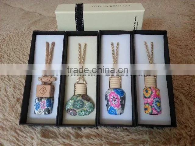 7ML Fashion hanging car air freshener with hanging string