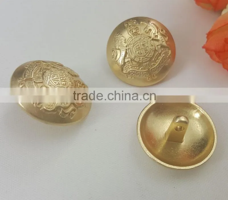 Lion Logo Metal Shank Button