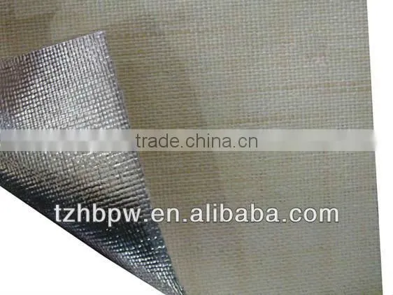 Thermal insulation aluminized fiberglass fabric