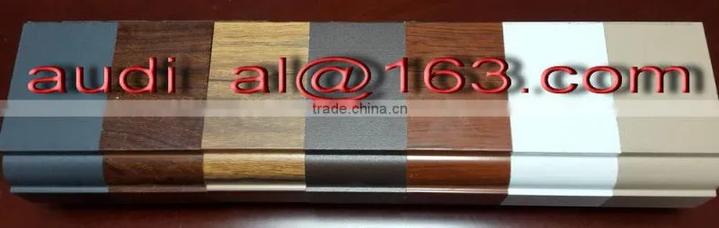 wood grain aluminum extrusion profiles /Perfil de aluminio