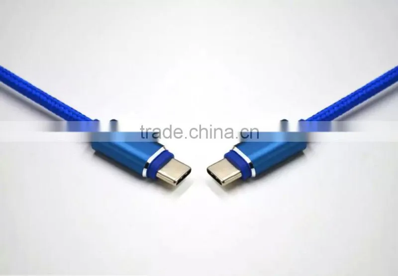 Xinya hot selling high quality fashion blueType-c USB cable for MacBook,Nokia N1