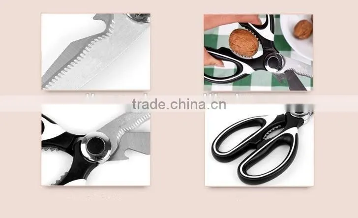 Multi-function ubber handle Low Price kitchen scissors