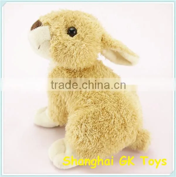 High Quality lifelike Plush Grey Rabbit Toy