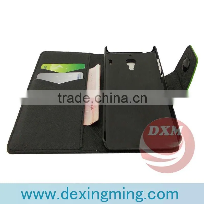 Newes!!! Contrast color style synthetic leather cases for xiaomi M3 accesories
