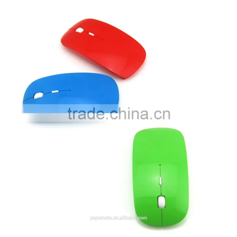 Wireless Mouse Ultra-flat & Thin Optical Sensor Black New 2.4GHz