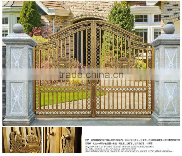2015 high safety durable powder coating of aluminium alloy door