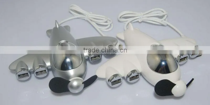 4 PORTS USB HUB WITH MINI FAN AND STAND HOLDER BEST FOR PROMOTION GIFTS