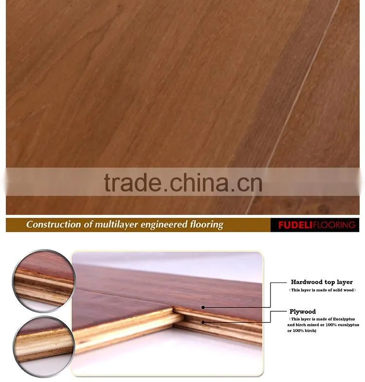 Best seller Formaldehyde E1 grade IAF Certified Indoor oak engineered wood flooring