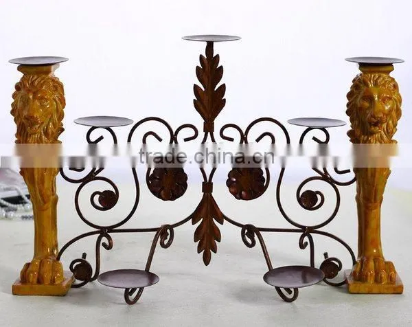 Christmas promotion gift products for resin antique candle holders