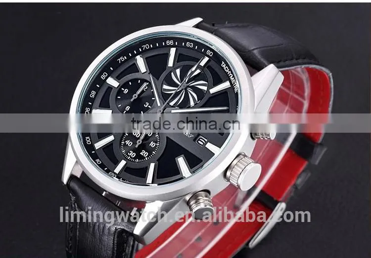 2015High Quality Factory direct sale stainless steel watch Male Wrist Watch Sport Watch for Men Quartz Analog Men's St