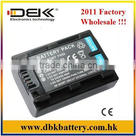 DBK Replacement Battery for Sony Camera HDR-HC3 HC5 HC28 HC38 NP-FH50
