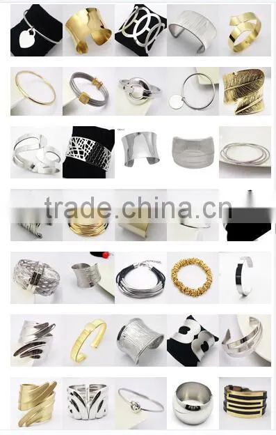 3 Color Smooth Fashion Wedding Bangle 3pcs/set Silver Gold and rose gold Plated Simple Wiring Bracelet Wristband Wire Bangles