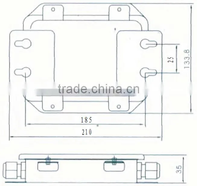 signal junction box for load cells JXH-4