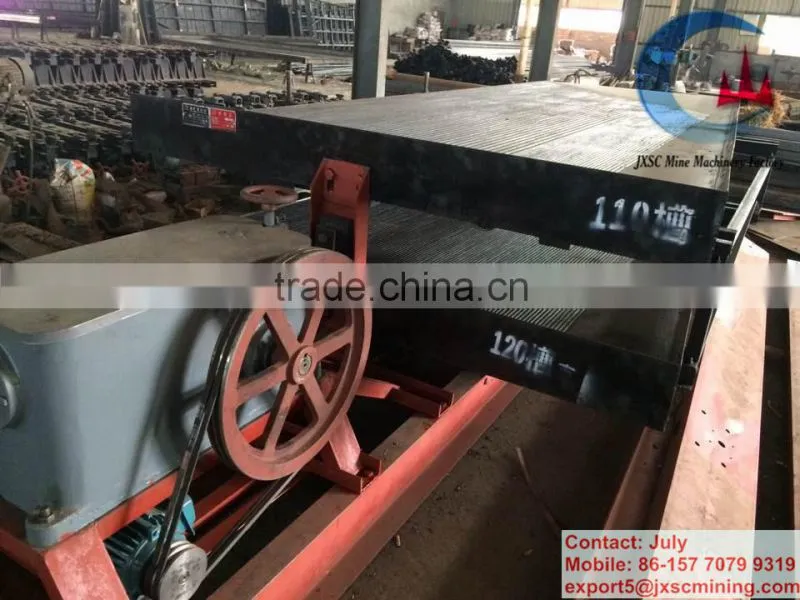 High quality chromite sand shaking table,chrome ore shaking table for Africa market