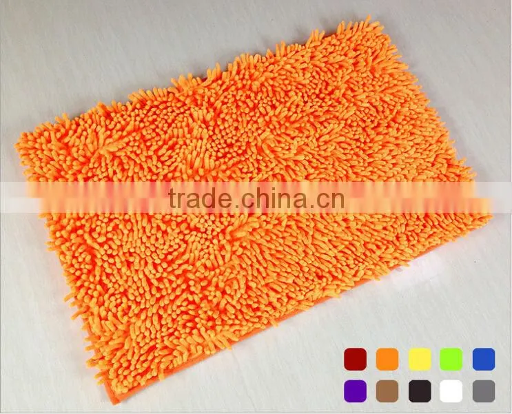 floor mat long pile Polyester room mat with anti-slip base