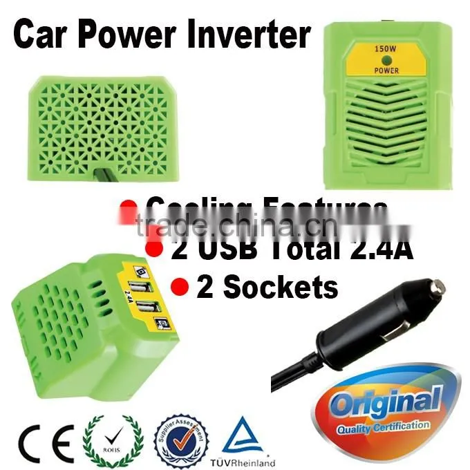 Most Popular 150W car 12v 110v 220v Portable inverter power