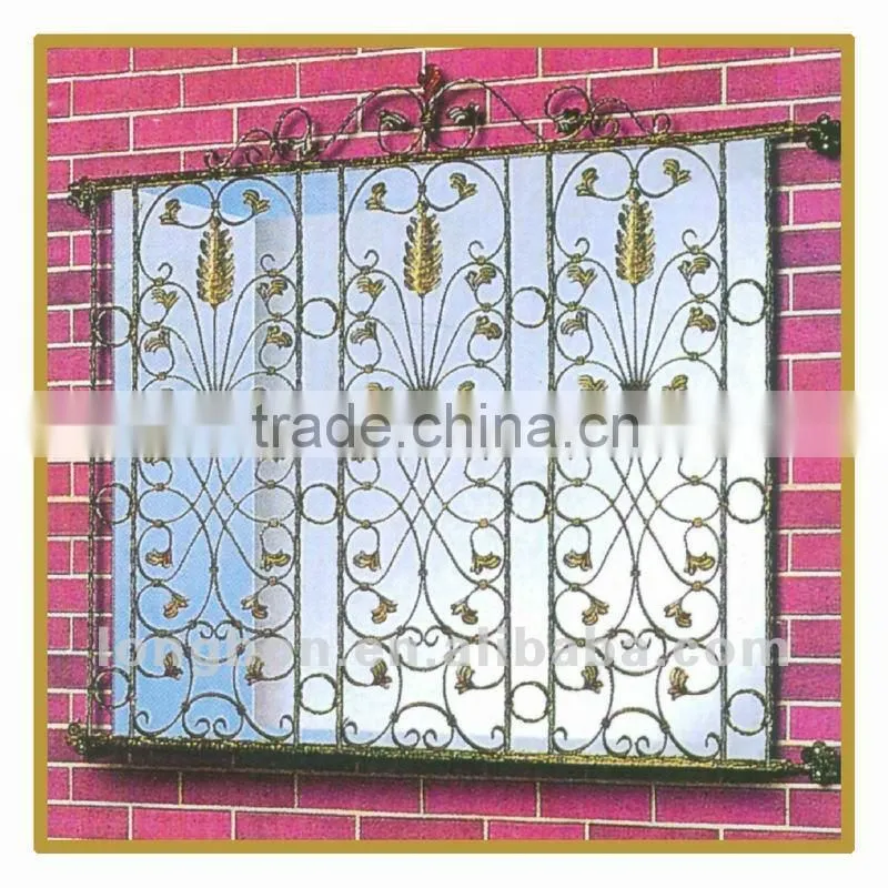 Top-selling golden modern metal window fencing