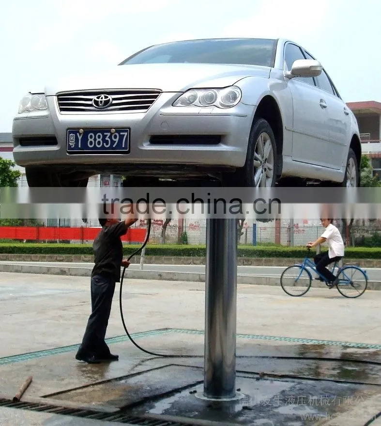 under-ground car washing lift single post lift