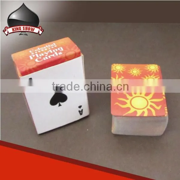 Hign end small size plastic playing cards with low cost