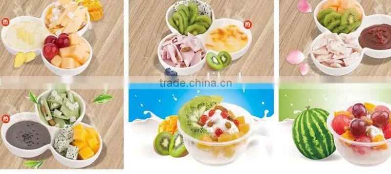 Durable instant fry pan ice cream machine