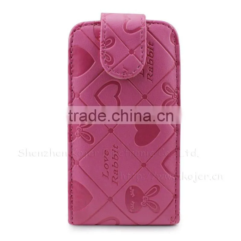 Leather Flip Mobile Phone Case for Iphone4S