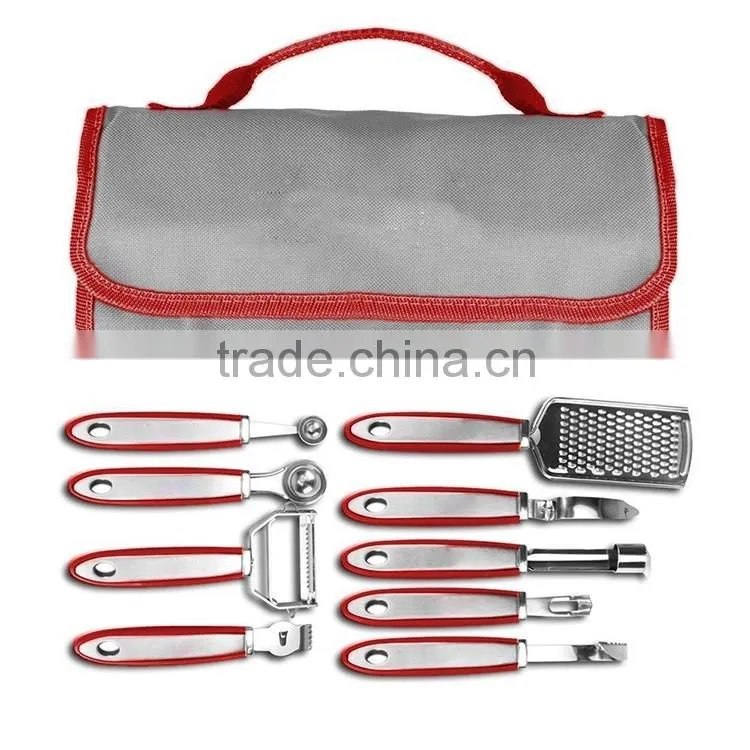 10-piece Garnish Set pastry tools with Storage Case