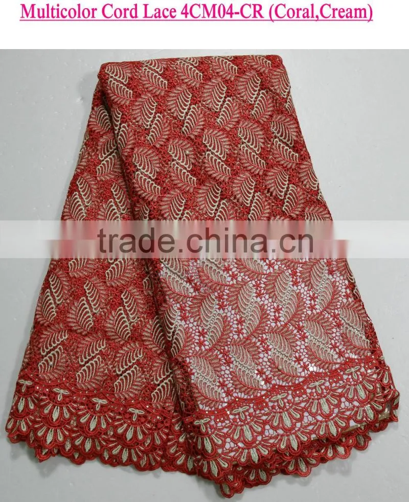 African lace fabrics in turkey african nigerian guipure lace women cord lace for party dress