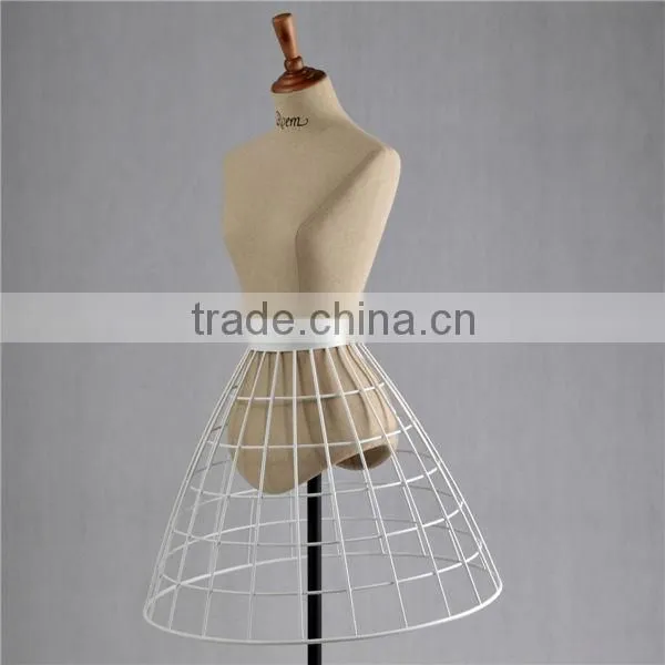 fabric dress form mannequin with wooden arms
