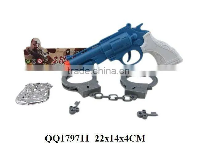 Lifelike police play set, plastic police game