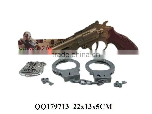 Lifelike police play set, plastic police game