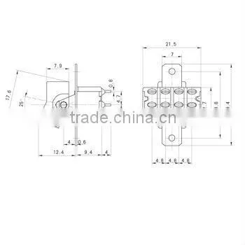 Mini push button Toggle Switch
