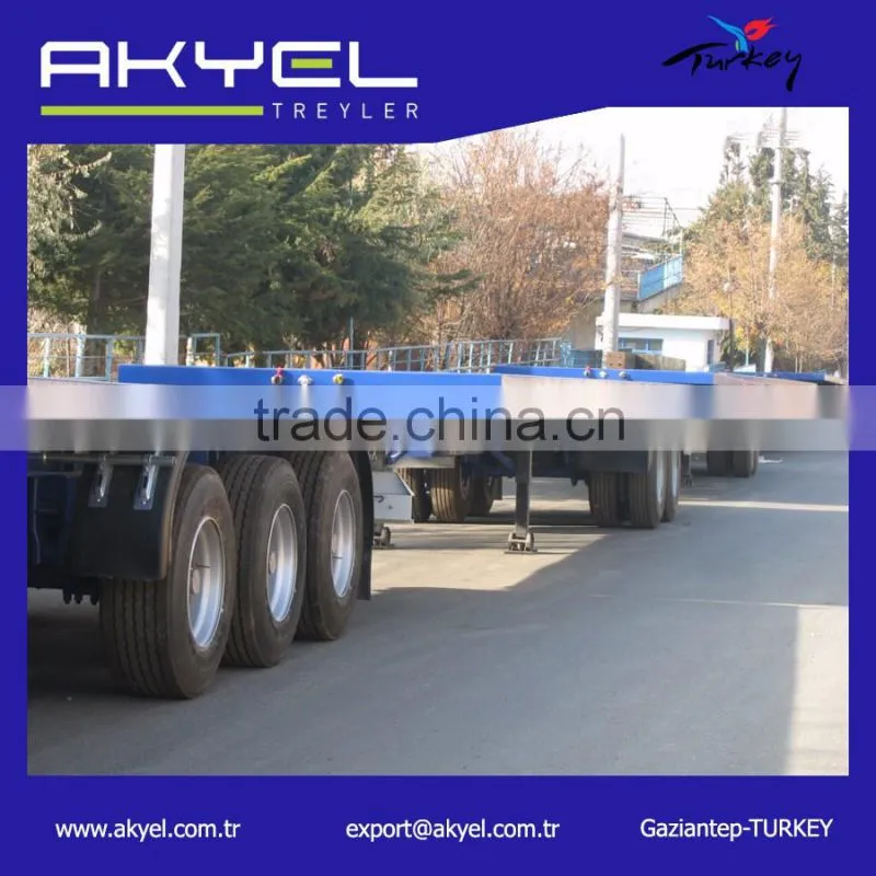 2 or 3 axles platbed container semi trailer