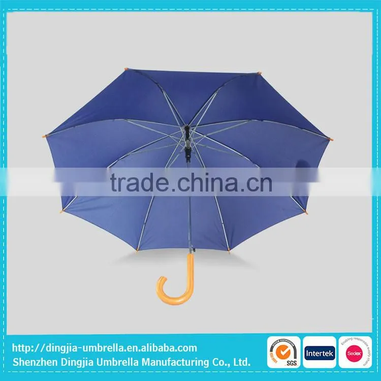 Manual open Customized logo brand name custom straight rain umbrella