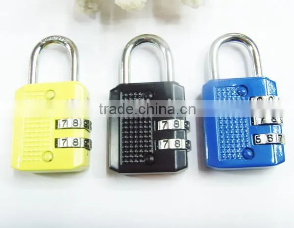 Hot Sale 3 Digit Metal Resettable Combination Secure Lock Travel Padlock CH-17C