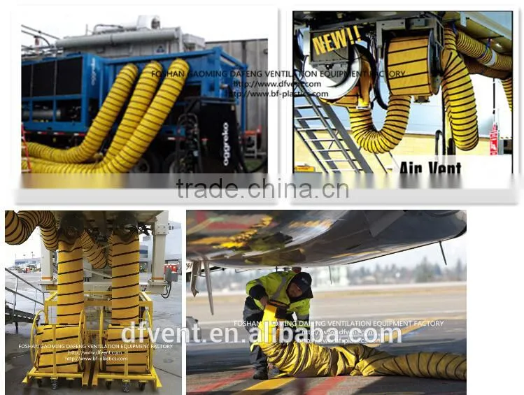 20'' 500mm grey HAVC insulated flex duct air duct