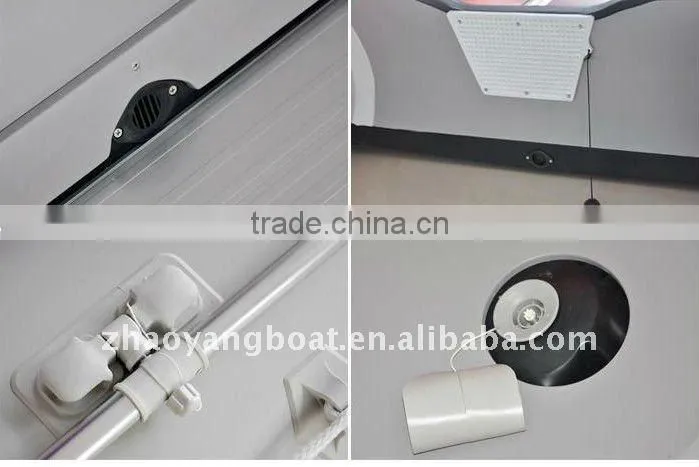 (CE) PVC material optional floor color fold rigid hull inflatable boat