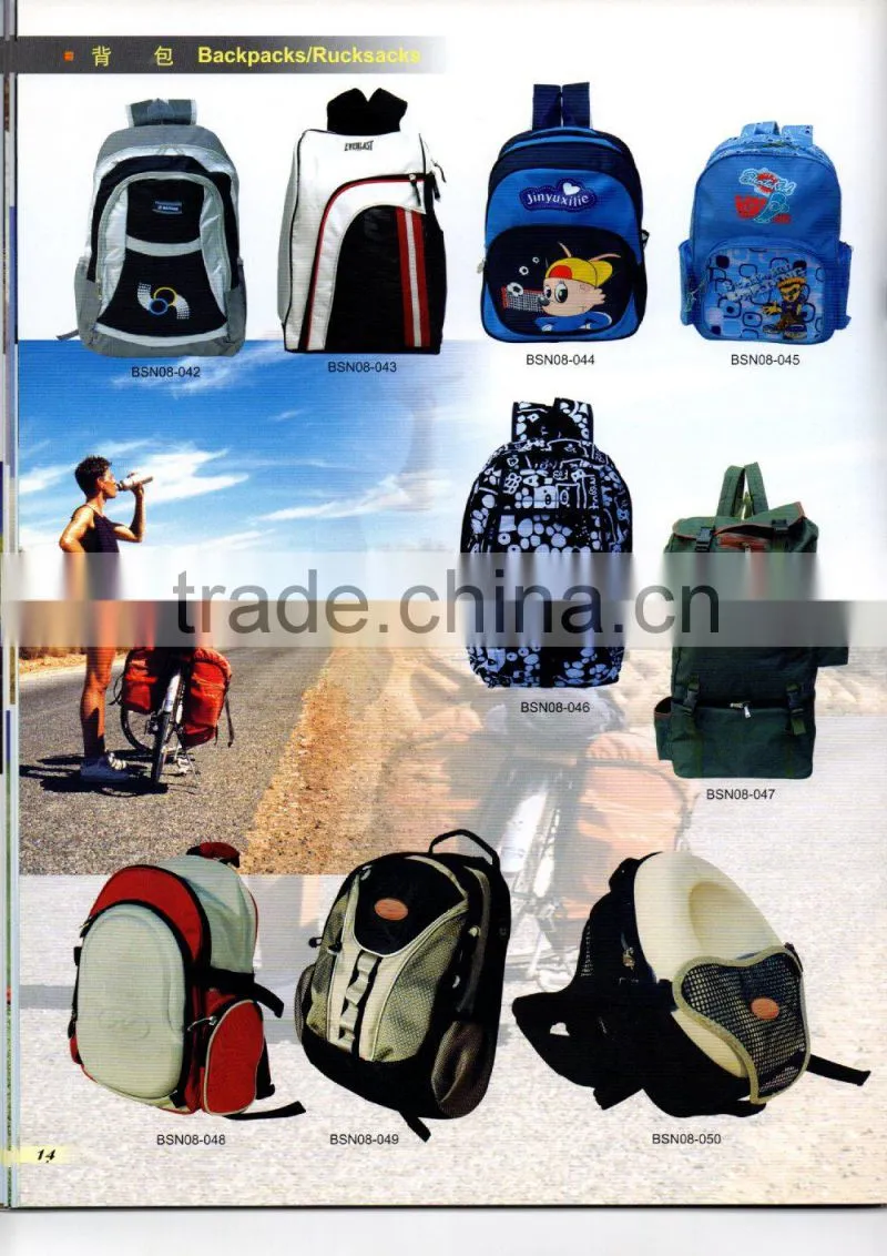 travelling backpack