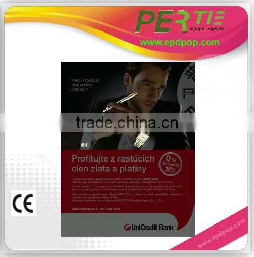 digital signage system pop display rack epd screen epop e paper display circular display promotional cards