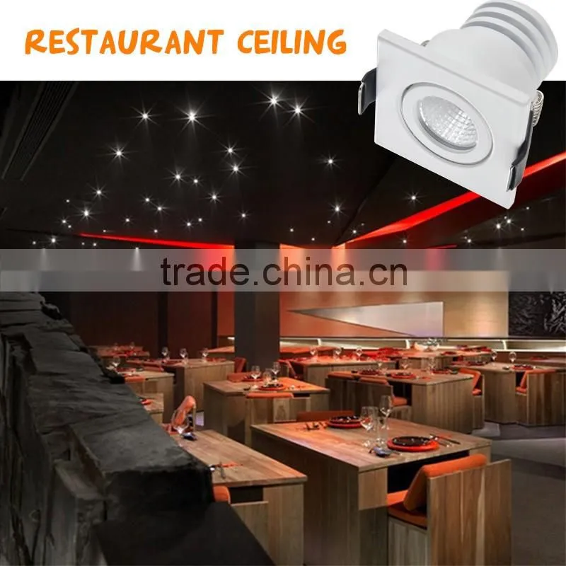Popular 30mm cutout 3w/5w mini cob led light downlight
