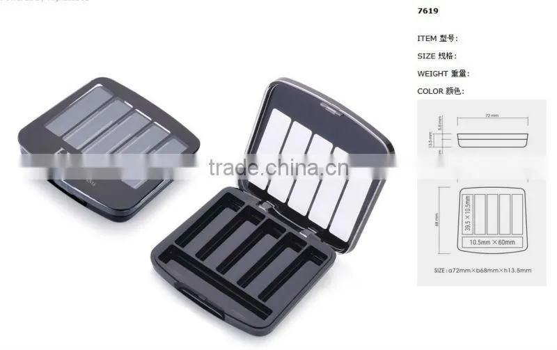 HS 5 color empty eyeshadow palettes wholesale