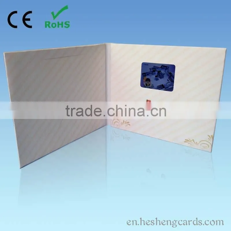 4.3inch ,5inch ,7inch newest lcd video greeting card for invitation,business gift.