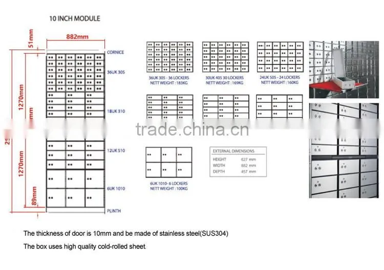 Hotel Lock Mdesafe Secure Deposit Safe for Office