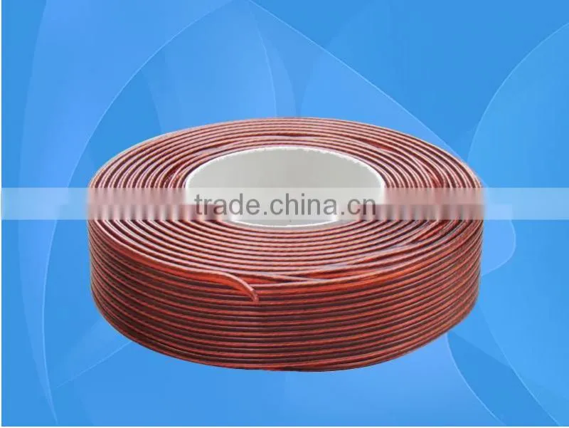hot sale PVC transparent flat parallel speaker cable, electrical wire