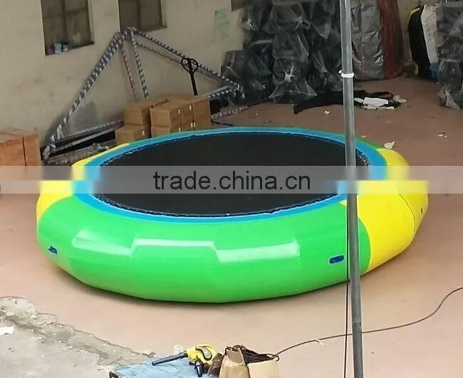 Factory price! Hot sale 0.9mmPVC inflatable water trampoline water sports