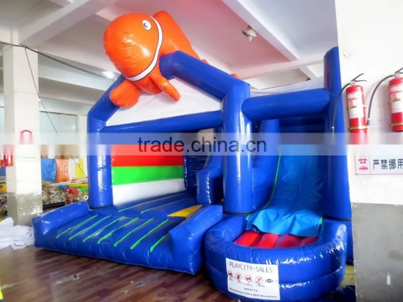 inflatable fish animal inflatable jumping castle for sale