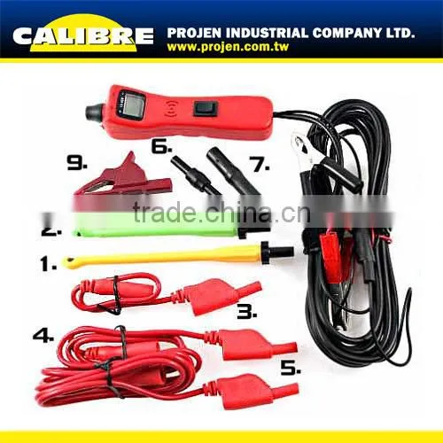 CALIBRE 10pc DC 12-42V Auto tester for test lead set Automotive Tester LCD Device Lead Set