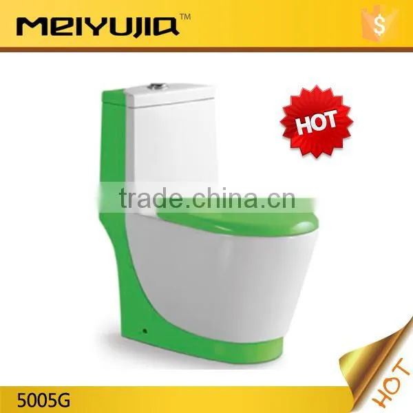 Ceramic siphon flushing floor mounting one-piece wc toilet