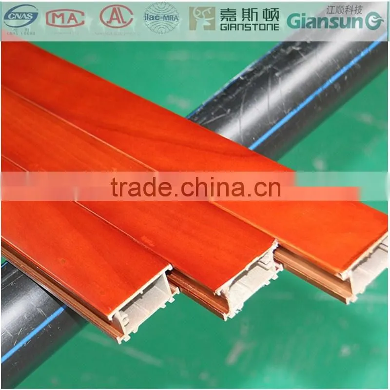 High quality pvc veneer Coating Aluminum Window & Door Profiles/ Fireproof wooden coated aluminium windowdoor and sections