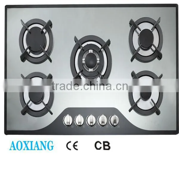 Built-in Tempered Glass Kitchen 5 Burner Gas Cooking Range / Gas Hob/ Gas Cooker D925Y